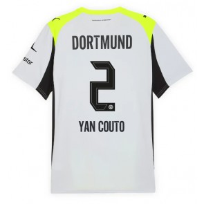 Borussia Dortmund Yan Couto #2 Udebanetrøje 2025-26 Kortærmet